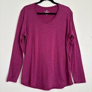 Seg’ments 100% Pure New Wool Baselayer Activewear Thermal Layering Top Sz XL